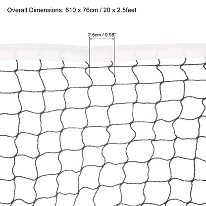 PATIKIL 20x2.5ft Badminton Net, 2 Pack Badminton Court Netting Replacement for Outdoor Indoor Beach Backyard, Red Green