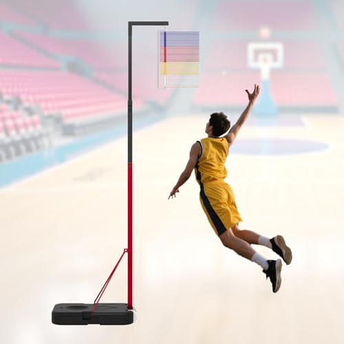 Vertical Jump Tester, Height Adjustable Vertical Jump Measurement Tool, Jump Height Trainer for Basketball and Volleyball Training (‎Jump Tester SE, 4.92 ft-11.81 ft (150-360 cm))