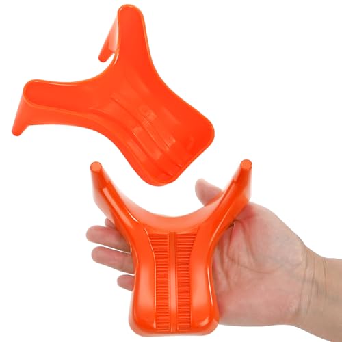 Lawei 12 Pack Football Kicking Tees, Rugby Ball Kicking Stand Holder with Non-Slip Textured, Durable Football Kickoff Stand for Kickoff Practice Equipment, Game & Ball Showcase, 4 x 2.6 in