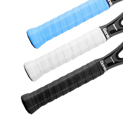 Senston Tennis Rackets Grips Squash Badminton Racquet Overgrip Tape Pickleball Rackets Handle Wrap - color: Pure, style: 3 PACK