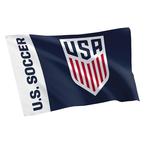 Desert Cactus US Soccer Flag USMNT United States Men's National Team 100% Polyester Indoor Outdoor 3x5 feet Officially Licensed Gear (Design G, USA Soccer - G)