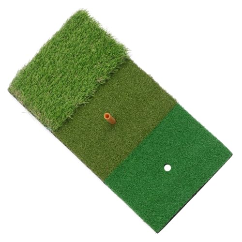 Portable Golf Practice Grass Mat Golf Swing Pad Driving Turf Training Aid - 30x60cm