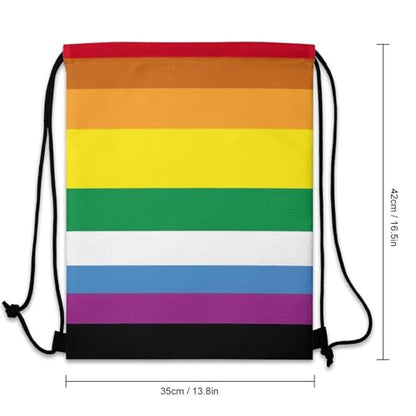 Beam Bag Large Capacity Drawstring Backpack for Volleyball Baseball Sports Workout Gear Travel Men Women, Lgbt Pride Gay Homosexual Lesbian Bisexual Bags - color: Picture (350)