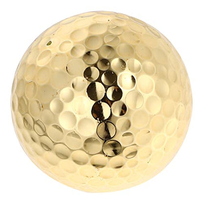 2-Layer Gold Golf Practice Balls Training Aid for Putting Game Lightweight Design for Indoor/Outdoor Use for Golf Enthusiasts