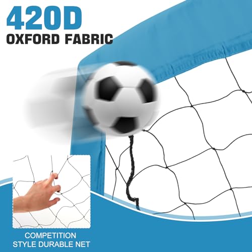 5x3 FT Kids Soccer Goal with Carry Bag, Portable Folding Soccer Net for Backyard Training, Indoor/Outdoor Use for Youth and Adults
