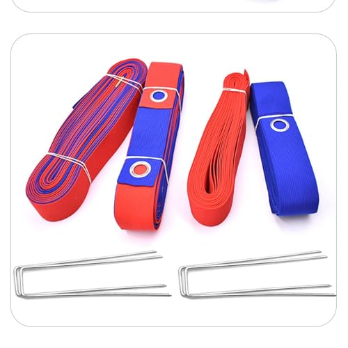 Volleyball Lines for Grass - Portable Boundary Marking Set, Adjustable Court Layout Straps, for Accurate Field Setup | Lightweight Training Accessory, Sun College Outdoor Activities Games Training