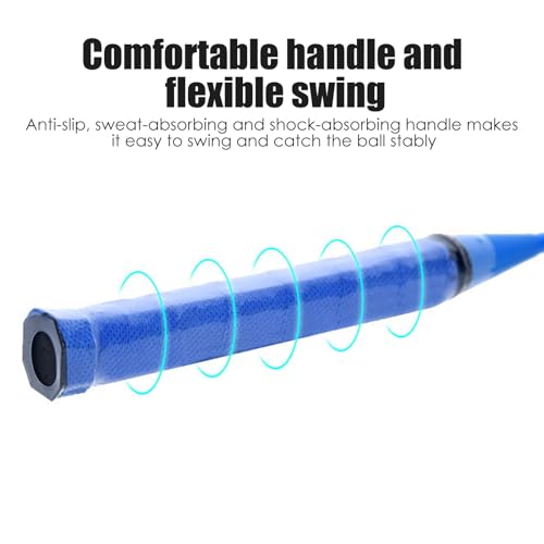 Sports Badminton Racket,1 Pair Professional Lightweight Playing Racquet - Outdoor Recreation Accessories, with Carrying Bag and 3 Badminton Shuttlecocks - color: Blue Gives Away 3 Balls + Ball Bag