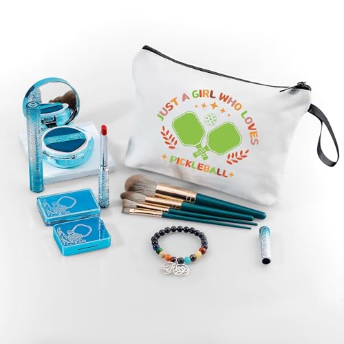 Pickleball Gifts for Women,Pickleball Lover Gifts,Pickleball Accessories Women,Pickleball Cosmetic Makeup Bag,Pickleball Party Gifts,Birthday Gifts for Teen Girls - color: pickleball 2