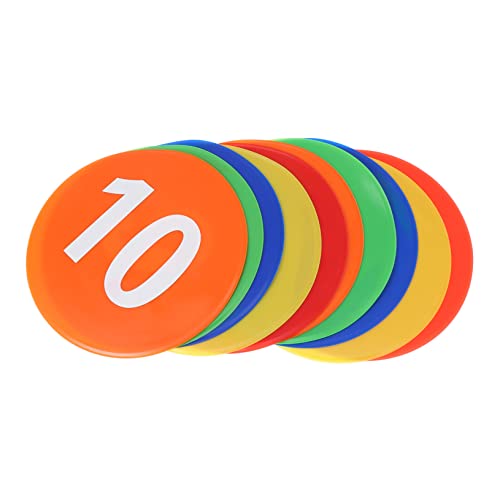 Yardwe 1set Multi-Color Reusable Markers for Sports Training Football Training Discs Patterns for Agility Drills Site Boundaries