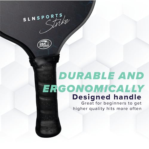 Pickleball Paddles | USAPA Approved Carbon Fiber Paddles/Fiberglass Pickleball Rackets Set of 2 | Carrying Case, 4 Balls | Pickleball Raquets for Kids and Adults - style: Carbon Fiber Set of 2