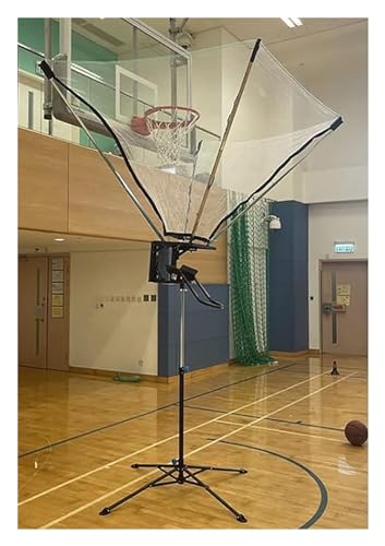 Basketball Shot Return Apparatus Upright Shooting Machine Easy to Carry Portable Hoop Attachment Adjustable Height
