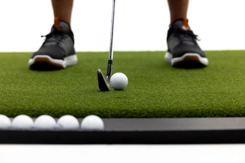 Dura-Pro Premium Turf Indoor/Outdoor Golf Mat. Bonus Tray + 3 Tees - style: Perfect Reaction 5'x5'-41mm Thickness
