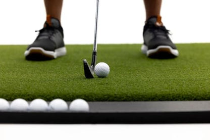 Dura-Pro Premium Turf Indoor/Outdoor Golf Mat. Bonus Tray + 3 Tees - style: Perfect Reaction 5'x5'-41mm Thickness