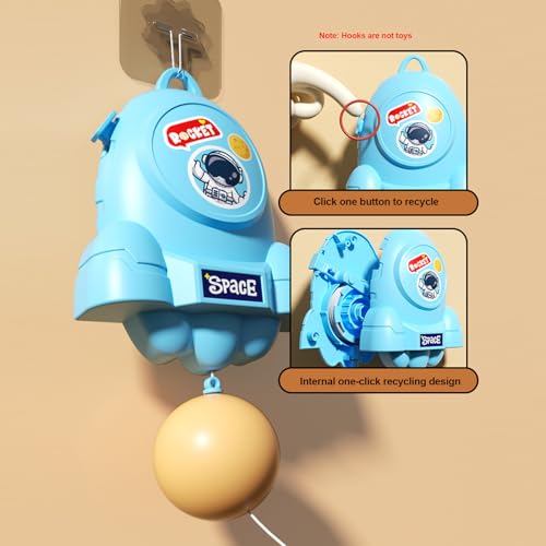 Table Tennis Trainer Set | Table Tennis Trainer Hangings Set | Adjustable Hangings for Kids Children Boys Girls - color: Blue