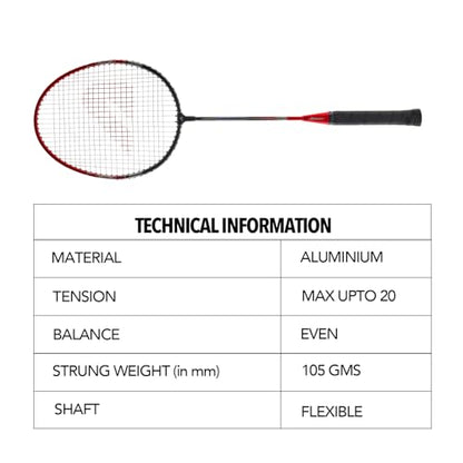 Boldfit Badminton Rackets Aluminium Badminton Racket with Full Cover Bag Standard Shuttle Bat Match Shuttle Bats Lightweight Badminton Shuttle Bat - Blue - style: Aeroflex 1