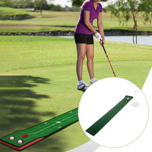Golf Putting Mat with Ball Return - Indoor Putting Green for Practice & Skill Improvement- Style B