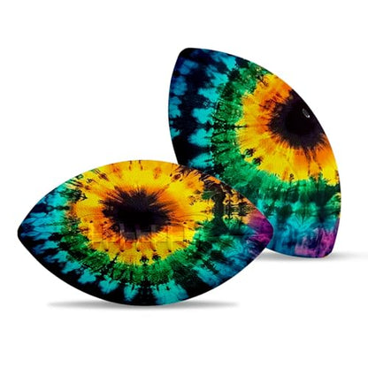 American Football, Official Size 11.9 x 7.3 Inch, Premium Composite Leather High-Grip Ball with Pro-Style Lacing, Unique Prints for Training, Games & Gifts - color: Rainbow Abstract