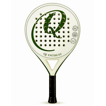 Padel Racket, Carbon Fiber Surface Padel Racquet, Lightweight, Ideal for Training/Matches - color: Green