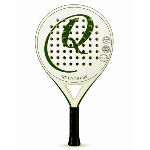 Padel Racket, Carbon Fiber Surface Padel Racquet, Lightweight, Ideal for Training/Matches - color: Green