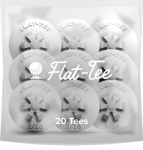 Golf Tee (Driving Ranges, Indoor/Virtual Golf Simulators, Tundra/Winter Golf, Consistent Height, USGA Conforming, Par 3 Tee, Virtually Unbreakable, Multicolor)