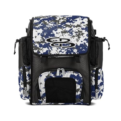 Boombah Mini Superpack Bat Bag Digital Camo Charcoal/Royal Blue PS-9014-3001C23 C/RB - color: Charcoal/Royal Blue_C23