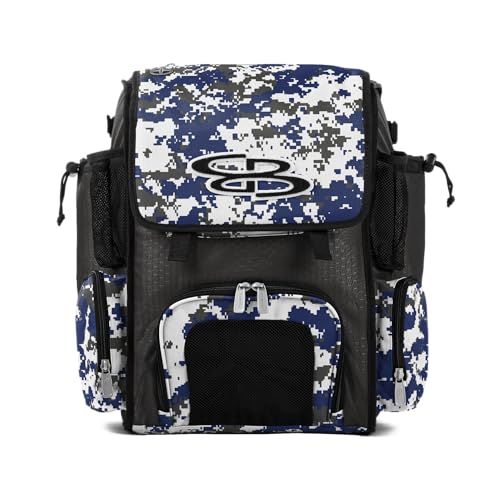 Boombah Mini Superpack Bat Bag Digital Camo Charcoal/Royal Blue PS-9014-3001C23 C/RB - color: Charcoal/Royal Blue_C23