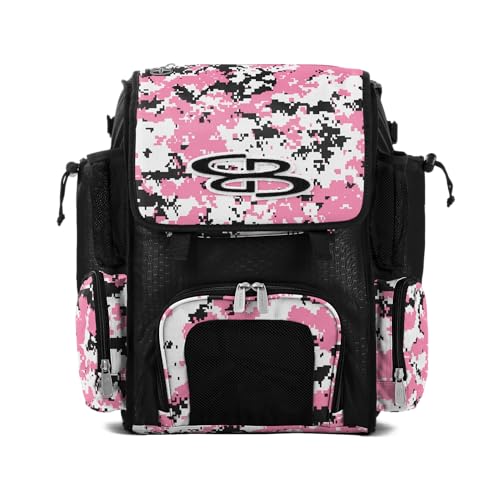 Boombah Mini Superpack Bat Bag Digital Camo Black/Pink - color: Black/Pink