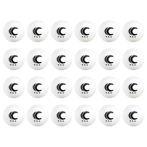 Cannon Sports 3-Star Table Tennis Balls - Professional Table Tennis Balls for Indoor & Outdoor Play - Perfect for Competition & Casual Games - Beer Pong Balls for Table Games - color: White, size: 24 Pack