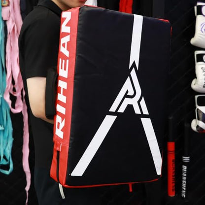 Football Blocking Pad Dummies, Team Sports Training Equipment for Football, Basketball, Hockey, Lacrosse, High-Density PU Leather Cover Denser Foam Pad 24X16X5.5in, Warrior Red(ONE PAD)