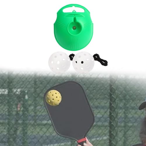 DYNWAVE Pickleball Trainer Pickleball Training Tool with Pickleball Ball Rope Enhances Skills Self Study Sports Pickleball Equipment, White