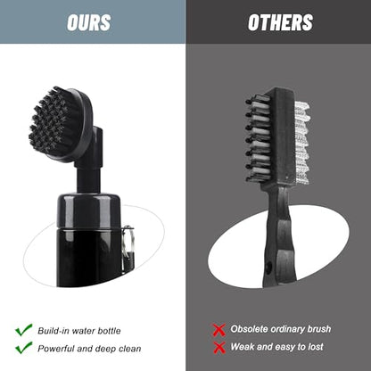 7.5-Inch Golf Club Brush with Water-Spray Bottle (4oz) – Leak-Proof Golf Cleaner with Retainer Clip | Golf Accessories for Men, Best Golf Gifts for Men