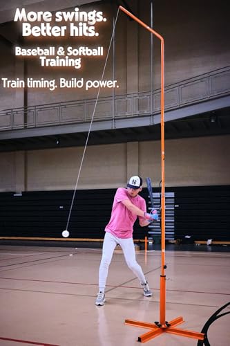 HRT3000 Home Run Trainer – Advanced Baseball & Softball Moving Ball Hitting Practice Tool – Solo Training, Real Timing & High Rep Development for Youth, High School and Collegiate Levels