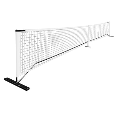 Driveway Tennis Net with Carry Bag, Portable Move Volleyball Net Stand Detachable Tennis Practice Net for Outdoor Training Backyard Badminton(White) - color: White