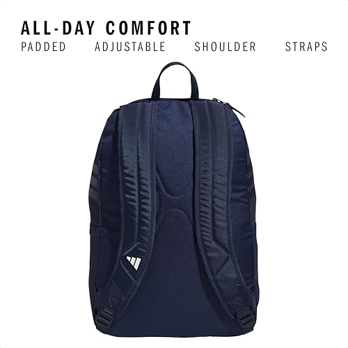 adidas Stadium 4 Soccer Backpack – Team Sports Bag with Ball Pocket, 36L - color: Navy Blue 2/4.0