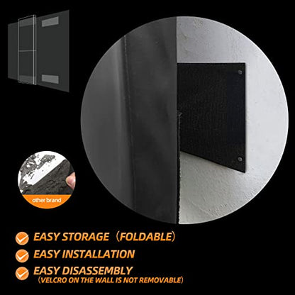 6FT HighGym Wall Paddings Basketball Court Wall Protection Pad - 2”Thick Foam Wall Mat Durable Protector for Wall-Mounted Basketball Hoops Garage Taekwondo(72" L x 20" W) - color: BLACK, style: 1 PACK