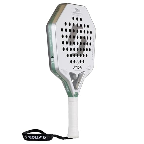 STIGA Padel Racket 1.3K LW Cybershape, Lightweight Racket for Intermediate & Junior Players for Fast-Paced Padel Play, Competition Approved