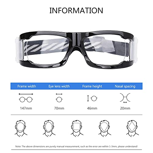 SooGree Sports Goggles Glasses for Men Womens,Racquetball Basketball Football Soccer Eye Protection Sport Eyeglasses