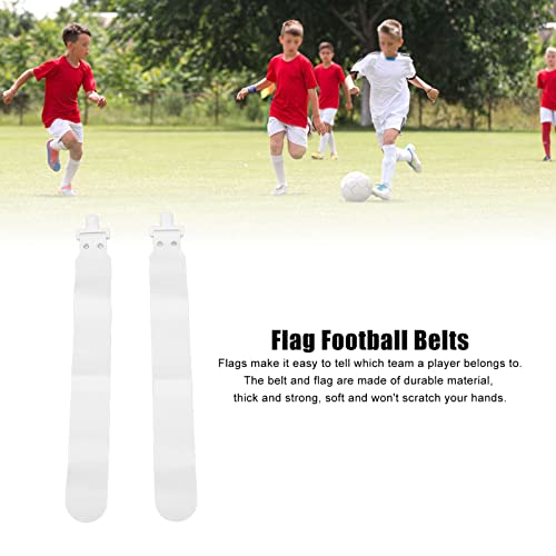 Adjustable Flag Football Set 5 PCS PP Adjustable Flag Football Belts for Youth and Adults Training Equipment - color: White