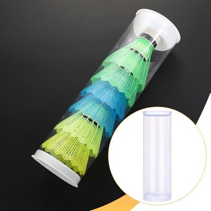 kowaku Shuttlecock Storage Tube Transparent Durability Accessories Portable Reusable Badminton Ball Holder Badminton Ball Organizer - size: Medium