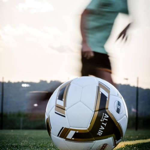 Grassroots Athletics ALTAIR Soccer Ball - Premium Quality - Size 5 Football, Professional Performance, Textured Grip, Seamless Design - Ideal for Competitive Play and Training