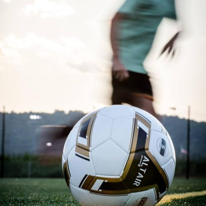 Grassroots Athletics ALTAIR Soccer Ball - Premium Quality - Size 5 Football, Professional Performance, Textured Grip, Seamless Design - Ideal for Competitive Play and Training