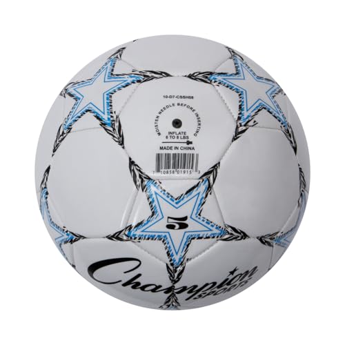 Champion Sports Viper Soccer Ball – TPU Soft-Touch Training Ball in Sizes 3,4,5 for Indoor/Outdoor Play - style: Size 5