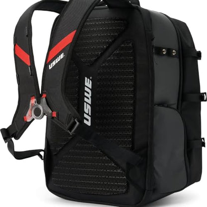 USWE Buddy Athlete Gear Pack, Duffle Bags to Store Sports Gear, Essentials, Ideal For Travelling, Gym, Training and More (40L Gear Pack Black/Red) - style: 40l Gear Pack Black/Red