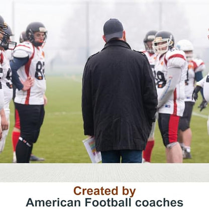 Puredrop American Football Training Equipment Aid Coach Cards Great Training Drills for Practice Exercises and Workouts at Home Activity Toys for Beginners Kids Adults and Youth Players Toss Throwing