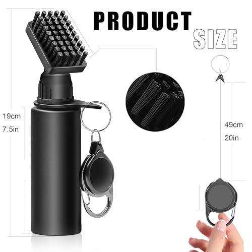 3 Pack Golf Towel with Golf Club Brush Cleaner Set with Water Bottle –Golf Accessories Gift Set for Men & Women, Cleaning Kit for Clubs & Balls Cleaning Brush Tools Gifts for Golfers