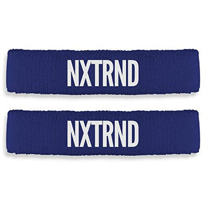 1 Pair Nxtrnd Bicep Bands, Sweat-Absorbent Arm Sweatbands, Football Accessory - color: Navy Blue