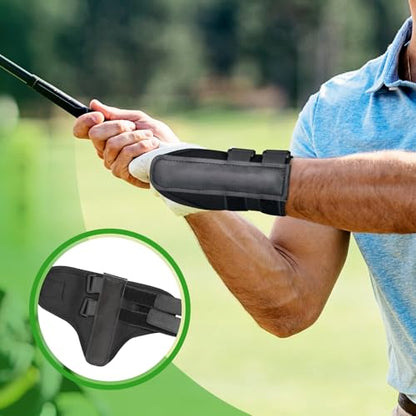Golf Wrist Brace Training Aid for Beginners,Wrist Trainer for Golf Swing Practice,Adjustable Wrist Support Brace to Correct Prevent Wrists Flipping and Joint Injuries