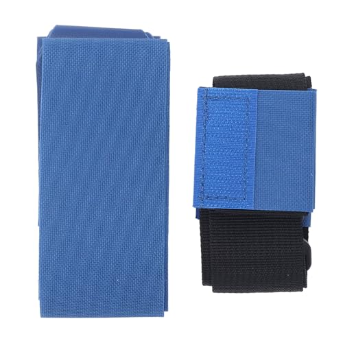 Drfeify Flag Football Belt, Adjustable Nylon Flag Football Set with 3 Flags, 44.5in Belt Length, Quick Pull Design for Kids Youth Adults Training Games Outdoor Activities (Blue)