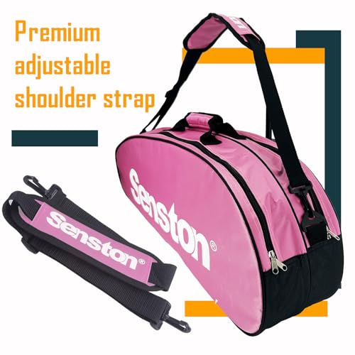Senston Tennis/Badminton Racket Bag,Single Shoulder Racket Bag Racquet Bag,Waterproof And Dustproof. - color: Pink