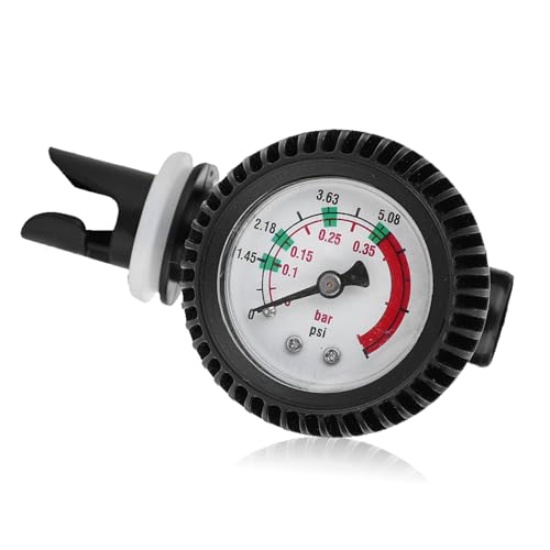 Ball Pressure Gauge, Inflatable Boat Air Gauge Inflatable Boat Barometer Pump Pressure Tester Barometer for Kayak Surfboard Raft Measuring Tool